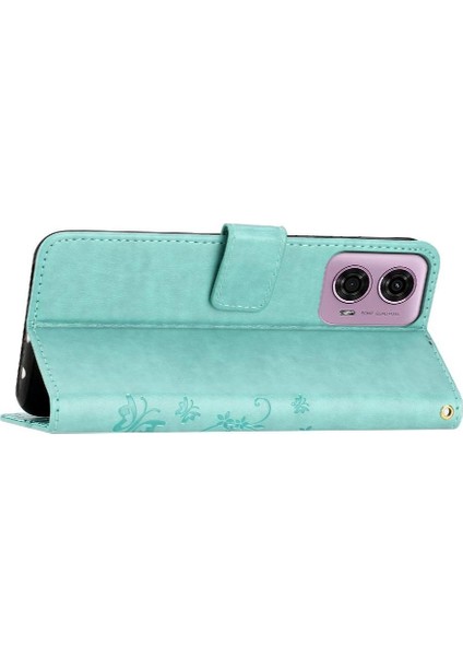 Motorola Moto G34 Pu Deri Manyetik Kapatma Kart Tutucu Için Filp Durumda (Yurt Dışından)
