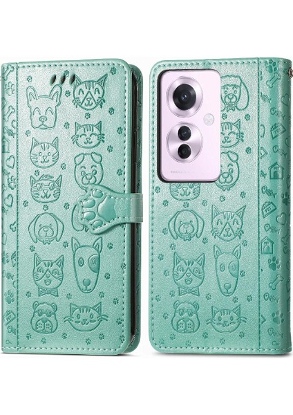 Oppo Için Kılıf Oppo 11 F 5g Kısa Kayış Kapak Çevirin Karikatür Hayvanlar Deri (Yurt Dışından) fırsatları