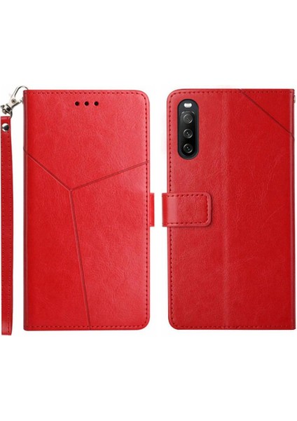 Sony Xperia 10 Vı Için Flip Case Deri Cüzdan Kapak Çevirin Kitap Katlanır Tpu (Yurt Dışından)