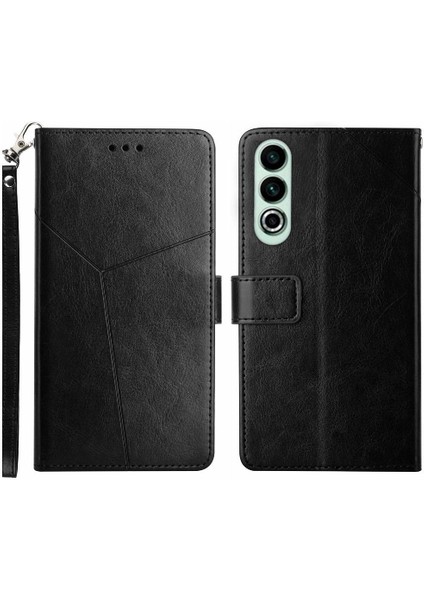 Oneplus Nord Ce4 Deri Cüzdan Kickstand Için Flip Case-Dayanıklı Kapak (Yurt Dışından)