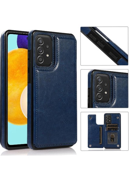 Cüzdan Kılıf Samsung Galaxy Için A52S 5g Çift Manyetik Toka Kart Yuvaları (Yurt Dışından)
