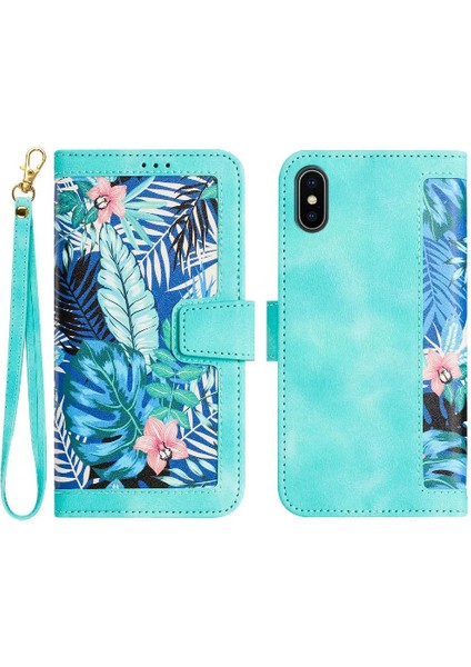 Cüzdan Kılıf IPhone X/xs Kickstand Kart Tutucu Manyetik Kapatma Anti (Yurt Dışından)