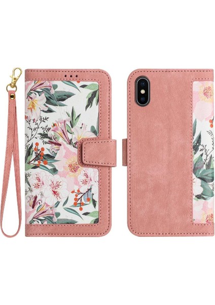 Cüzdan Kılıf IPhone X/xs Kickstand Kart Tutucu Manyetik Kapatma Anti (Yurt Dışından)