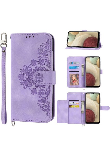 Samsung Galaxy A22 4g Kabartmalı Darbeye Dayanıklı Çoklu Kredi Için Flip Case (Yurt Dışından) fırsatları