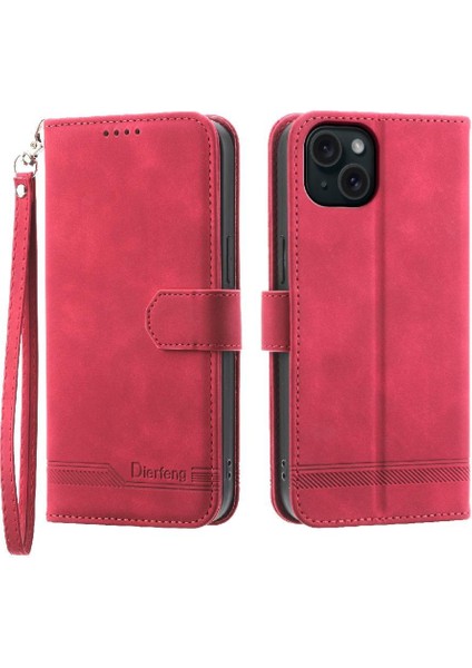 IPhone 15 Için Flip Case Artı Manyetik Kapatma Nakit Cep Premium Kart (Yurt Dışından) modelleri