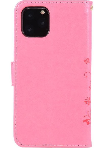 IPhone 12 Için Filp Durumda Pro Max Kart Tutucu Bilek Kayışı Pu Deri Kapatma (Yurt Dışından)
