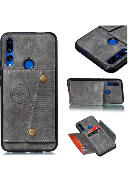Cüzdan Kılıf Için Huawei P Akıllı Z Buit Demir Cüzdan Kılıf Darbeye Kart (Yurt Dışından)