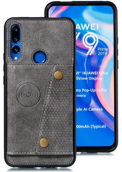 Cüzdan Kılıf Için Huawei P Akıllı Z Buit Demir Cüzdan Kılıf Darbeye Kart (Yurt Dışından)