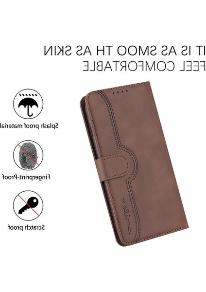 Tecno Pova 4 Case Dahili Mıknatıs Kapak Cüzdan Premium Pu ile Uyumlu (Yurt Dışından)