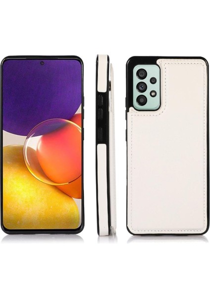 Kart Tutucu Kickstand Çift ile Samsung Galaxy A33 5g Için Cüzdan Kılıf (Yurt Dışından)