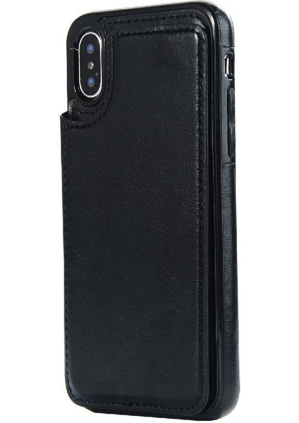 Cüzdan Kılıf IPhone X/xs Kickstand Kart Yuvaları ile Pu Deri Kart (Yurt Dışından) indirimleri