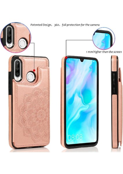 Huawei P30 Lite Flip Darbeye Dayanıklı Desen Için Kart Tutucu Kılıf ile Cüzdan (Yurt Dışından) fırsatları