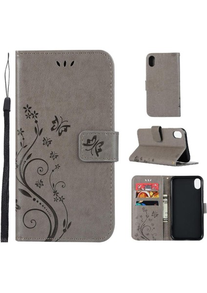 IPhone Xs Max Manyetik Kapatma Kickstand Pu Deri Bilek Için Filp Durumda (Yurt Dışından) fiyatları