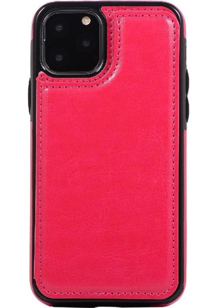 Kart Tutucu Kickstand ile IPhone 11 Pro Max Pu Deri Için Cüzdan Kılıf (Yurt Dışından) modelleri