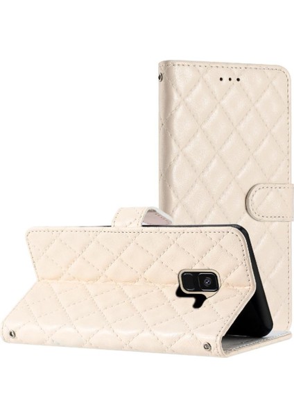 Samsung Galaxy A6 2018 Için Flip Case Tpu Darbeye Kart Yuvaları Tutucu Pu (Yurt Dışından)