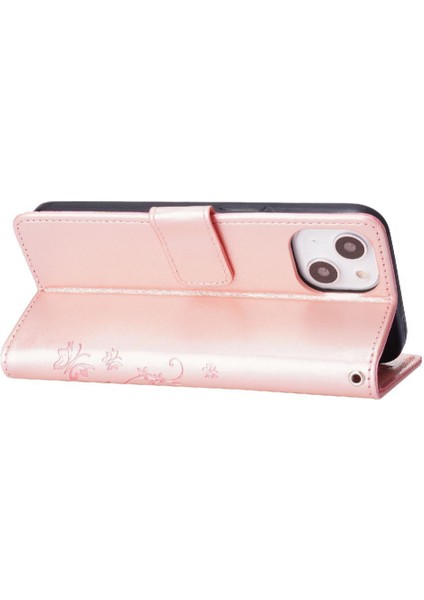 IPhone 15 Için Pu Deri Kickstand Durumda Kart Tutucu Manyetik Kapatma (Yurt Dışından) modelleri