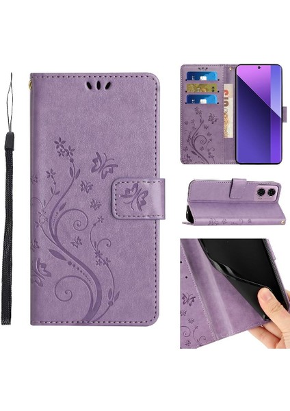 Motorola Moto G24 Kart Tutucu Pu Deri Bilek Kayışı Kapatma Için Filp Durumda (Yurt Dışından)