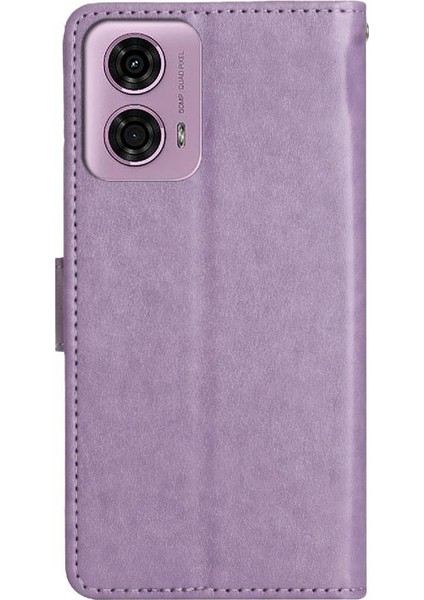 Motorola Moto G24 Kart Tutucu Pu Deri Bilek Kayışı Kapatma Için Filp Durumda (Yurt Dışından) indirimleri