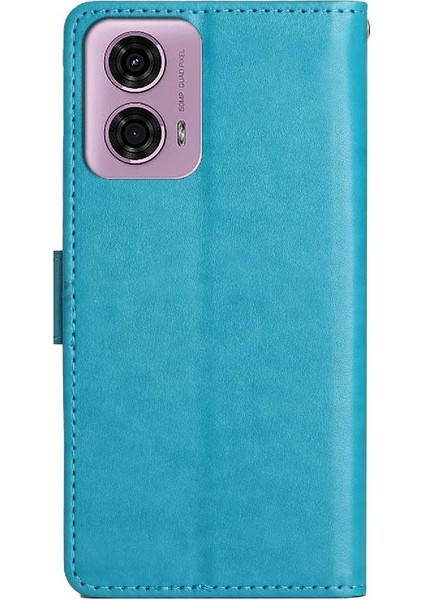 Motorola Moto G24 Kart Tutucu Pu Deri Bilek Kayışı Kapatma Için Filp Durumda (Yurt Dışından) indirimleri