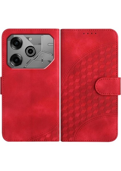 Tecno Pova 6 Pro Manyetik Kart Tutucu Için Flip Case Pu Deri Kapak Çevirin (Yurt Dışından)