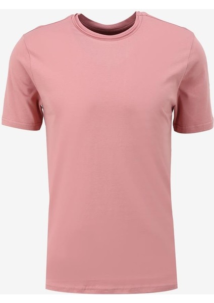 Pamuklu Slim Fit Sıfır Yaka Basic Erkek Tişört 242LCM242015 Gael