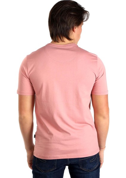 Pamuklu Slim Fit Sıfır Yaka Basic Erkek Tişört 242LCM242015 Gael