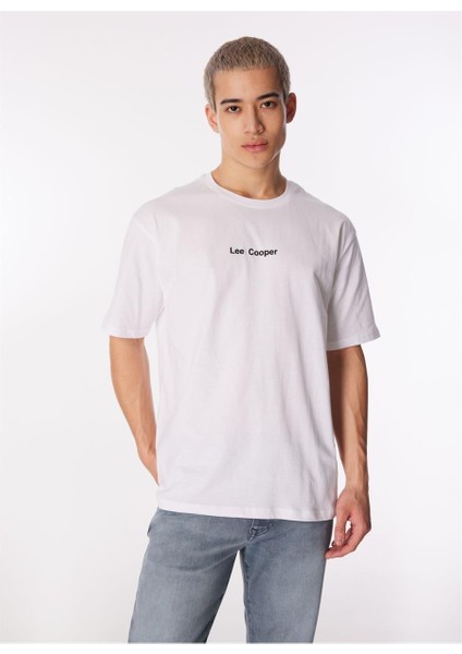 Loose Fit Yuvarlak Yaka Pamuklu Erkek Tişört 242LCM242006 Aylex