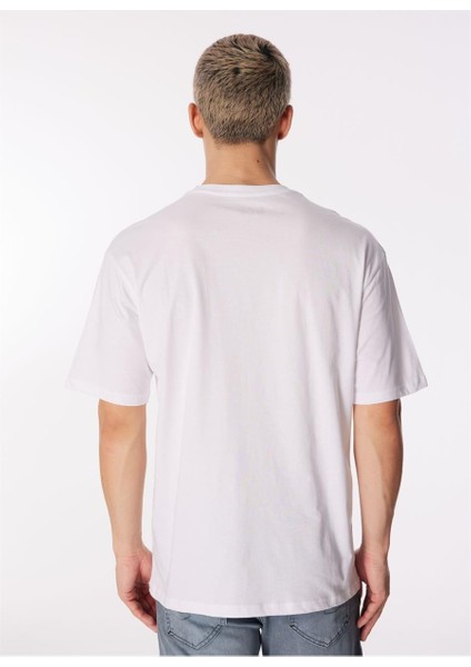 Loose Fit Yuvarlak Yaka Pamuklu Erkek Tişört 242LCM242006 Aylex