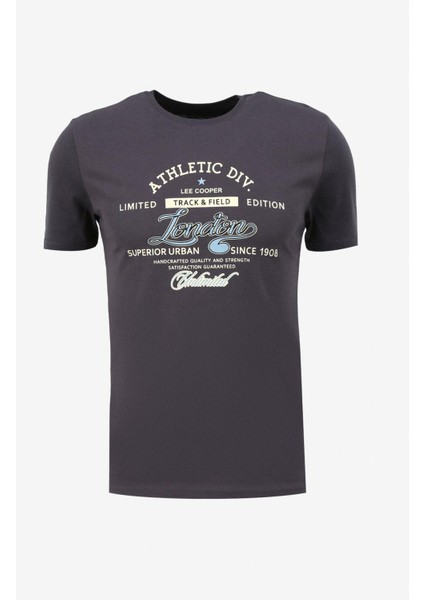 Önü Yazılı Slim Fit O Yaka Erkek Tişört 232LCM242024 Divided