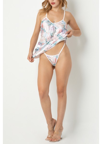 Desenli Sırt Dekolteli GECELIK-209-19362 fırsatları