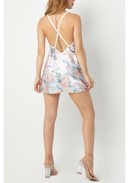 Desenli Sırt Dekolteli GECELIK-209-19362 indirimleri