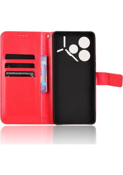 Tecno Pova 6 4g Manyetik Cüzdan Kart Tutucu Flip Kapak Için Kılıf (Yurt Dışından)