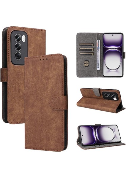 Oppo Oppo 12 Pro 5g Kart Yuvaları Için Kılıf Kapak Manyetik Kapatma Rfıd Pu (Yurt Dışından)