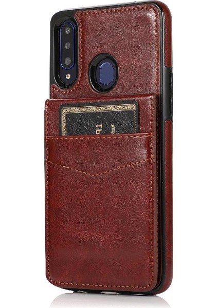 Samsung Galaxy A20S Kart Tutucu Kılıf Cüzdan Manyetik ile Uyumlu (Yurt Dışından) fiyatları