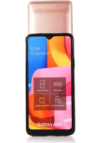 Samsung Galaxy A20S Kart Tutucu Kılıf Cüzdan Manyetik ile Uyumlu (Yurt Dışından) fiyatları