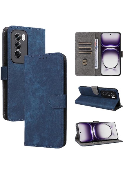 Oppo Oppo 12 5g Pu Deri Kart Yuvaları Için Kılıf Kapak Manyetik Kapatma Rfıd (Yurt Dışından)