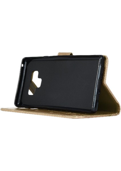 Samsung Galaxy Not 9 Bilek Kayışı Için Filp Durumda Kart Tutucu Kickstand Pu (Yurt Dışından)