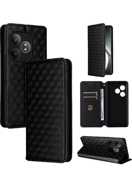 Realme Gt 6t Kart Yuvaları Için Flip Case Tutucu Cüzdan Manyetik Kapatma Pu (Yurt Dışından)