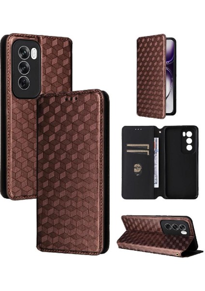 Oppo Oppo 12 Pro 5g Için Flip Case Cüzdan Pu Deri Kart Yuvaları Tutucu (Yurt Dışından)