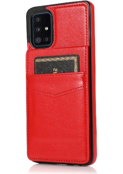 Kredi Manyetik Toka Kickstand ile Samsung Galaxy A51 5g ile Uyumlu (Yurt Dışından)