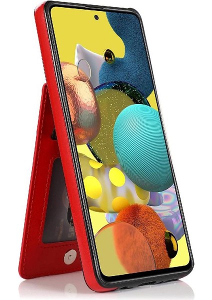 Kredi Manyetik Toka Kickstand ile Samsung Galaxy A51 5g ile Uyumlu (Yurt Dışından)