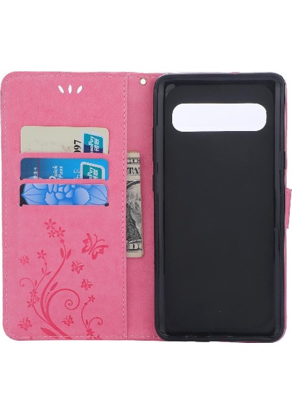 Samsung Galaxy S10 Için Kickstand Durumda Bilek Kayışı Manyetik Kapatma Pu (Yurt Dışından) fiyatları