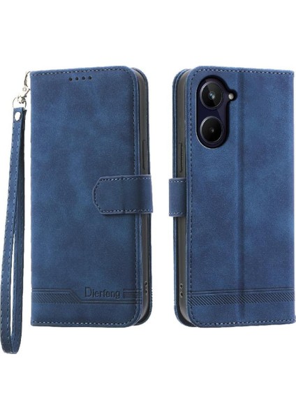 Realme 10 Pro 5g Manyetik Kapatma Bileklik Premium Kart Için Flip Case (Yurt Dışından)