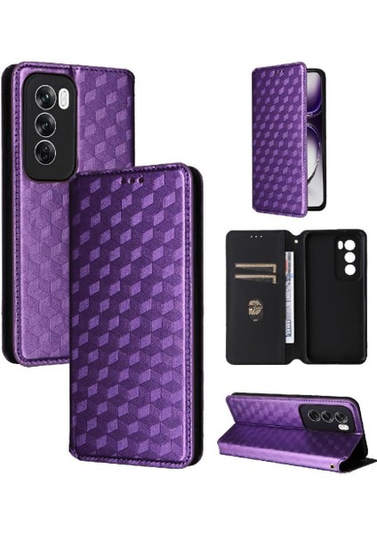 Oppo Oppo 12 Pro 5g Için Flip Case Cüzdan Pu Deri Kart Yuvaları Tutucu (Yurt Dışından)