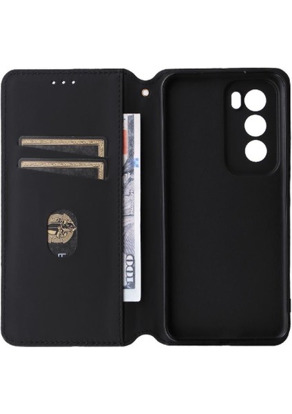 Oppo Oppo 12 Pro 5g Için Flip Case Cüzdan Pu Deri Kart Yuvaları Tutucu (Yurt Dışından) fiyatları