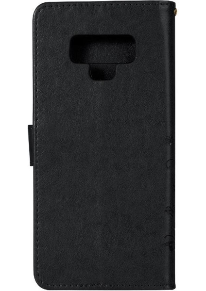 Samsung Galaxy Not 9 Bilek Kayışı Için Filp Durumda Kart Tutucu Kickstand Pu (Yurt Dışından)