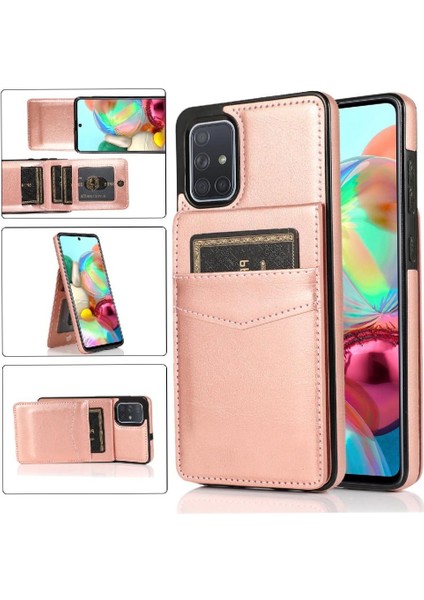 Samsung Galaxy A71 5g Premium Deri Manyetik Toka ile Uyumlu (Yurt Dışından)