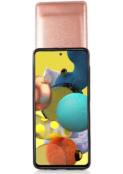 Samsung Galaxy A51 4g Kart Tutucu Premium Deri Toka ile Uyumlu (Yurt Dışından)