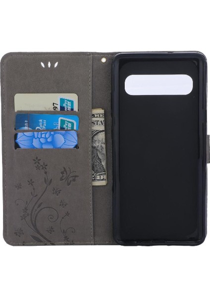 Samsung Galaxy S10 Artı Kickstand Bilek Kayışı Kart Tutucu Pu Için Filp Durumda (Yurt Dışından)
