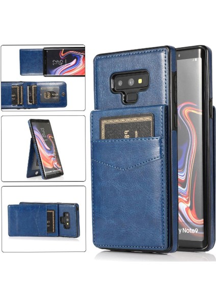 Samsung Galaxy Note9 Manyetik Toka Kickstand Kart Tutucu ile Uyumlu (Yurt Dışından)